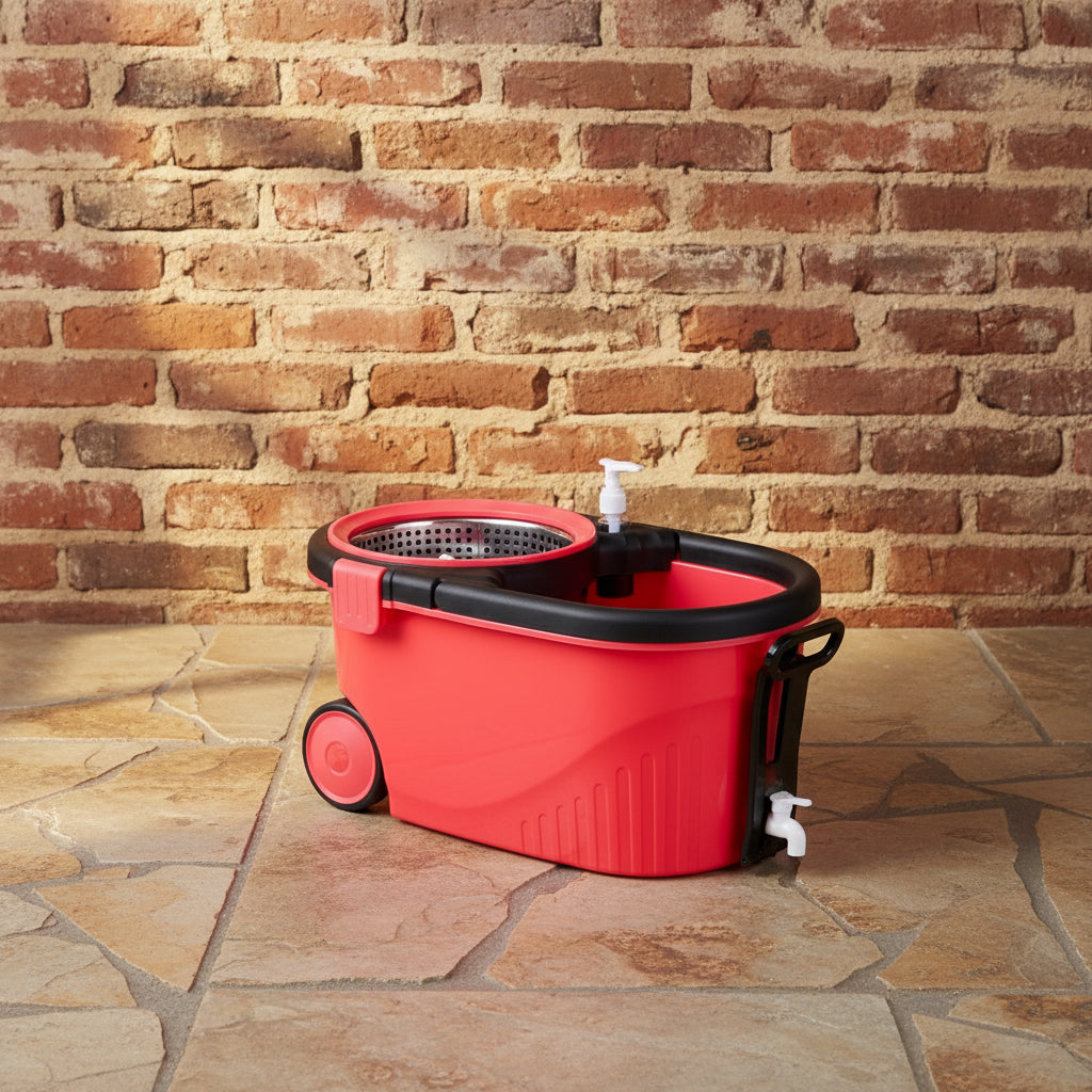 TENTO Smart Spin Mop with Built-in Soap Dispenser.