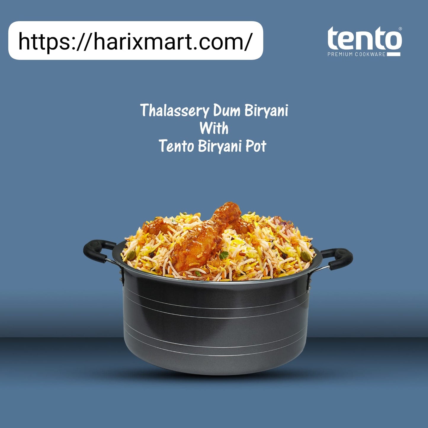 TENTONon-Stick Biriyani Pot 6 litre
