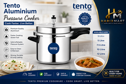 TENTO-3 -Litre- Outer Lid Aluminium Pressure Cooker
