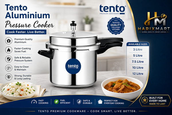 TENTO-5 -Litre- Outer Lid Aluminium Pressure Cooker