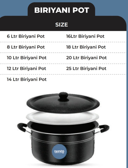TENTO-Non-Stick Biriyani Pot 16 litres